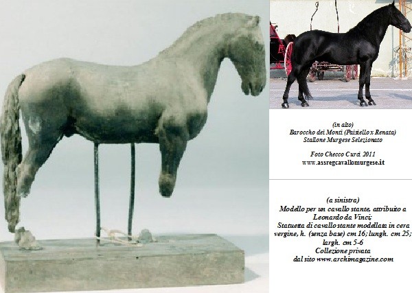 Cavallo murgese e cavallo stante (statuetta)