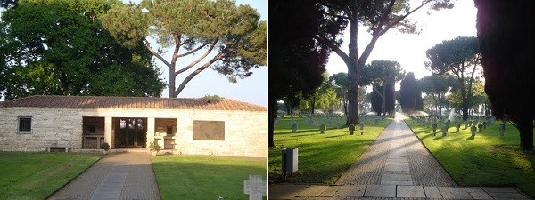 Cinta muraria e parco dell'area cimiteriale