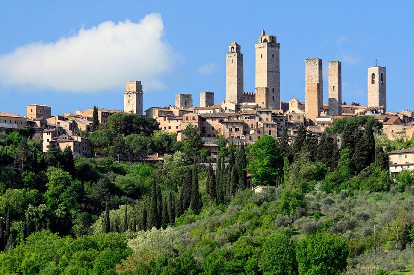 Il paese di San Gimignano (SI)