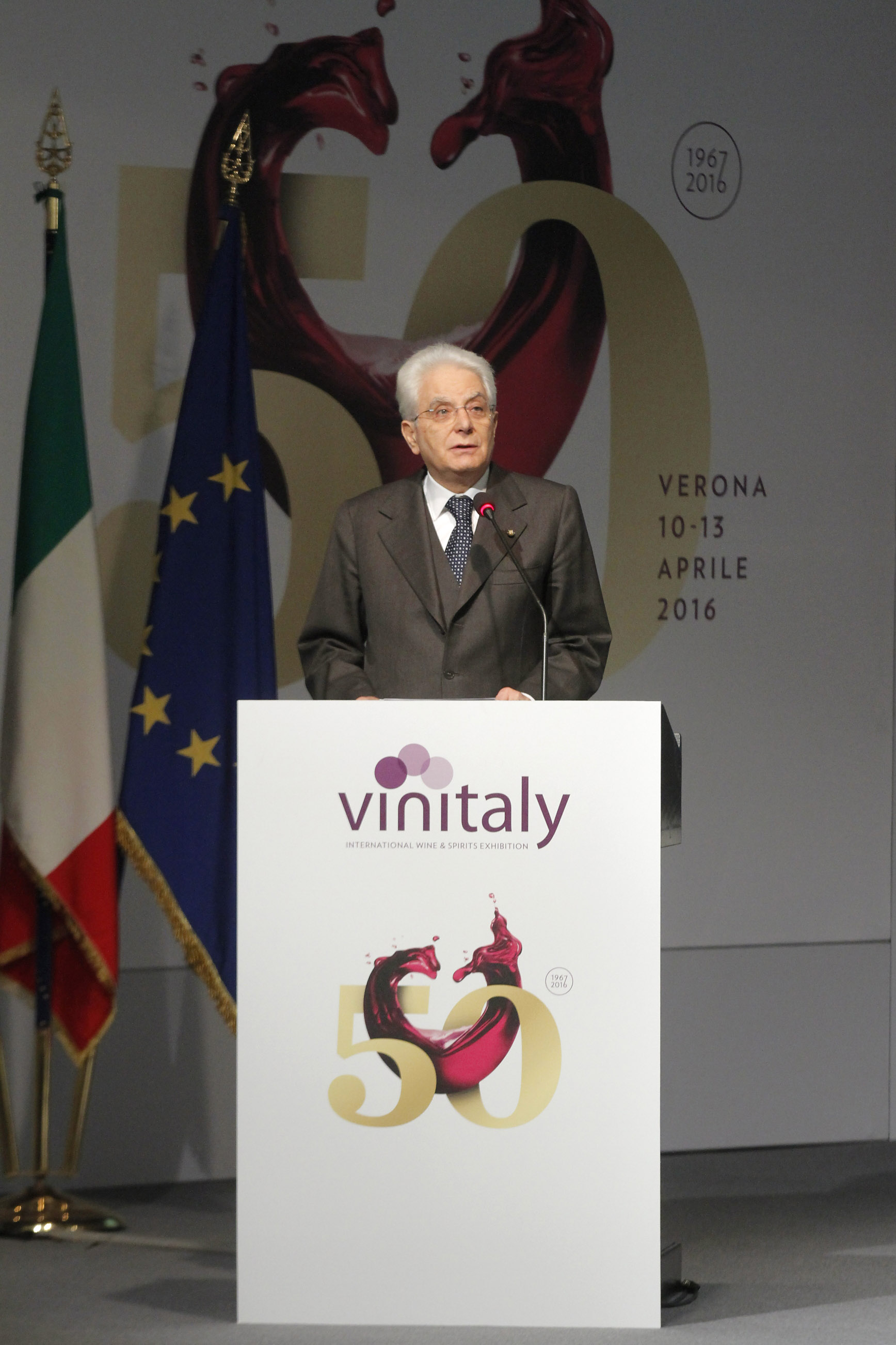 mattarella vinitaly inaugurazione 2016