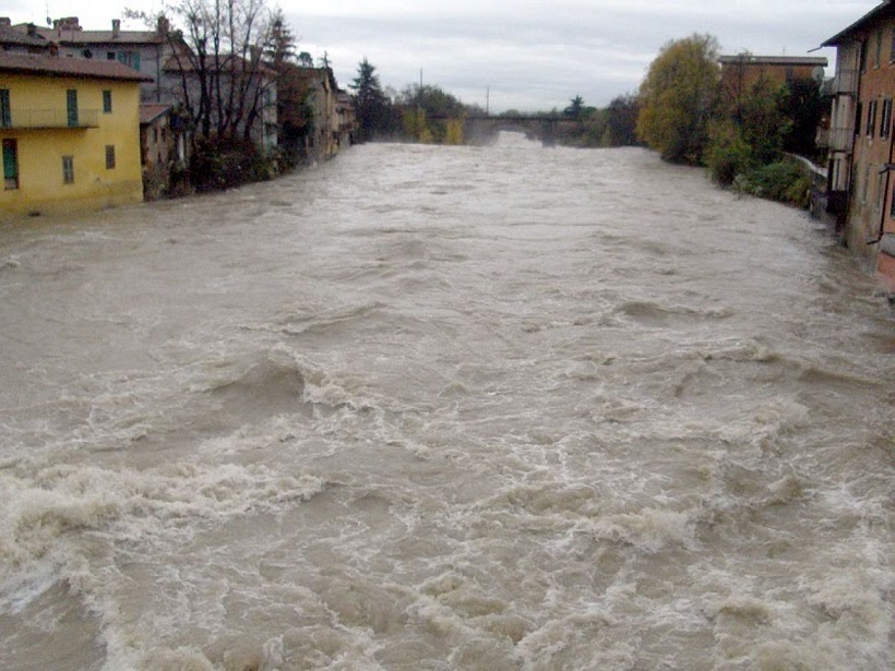 fiume serio piena climatici agricoltura