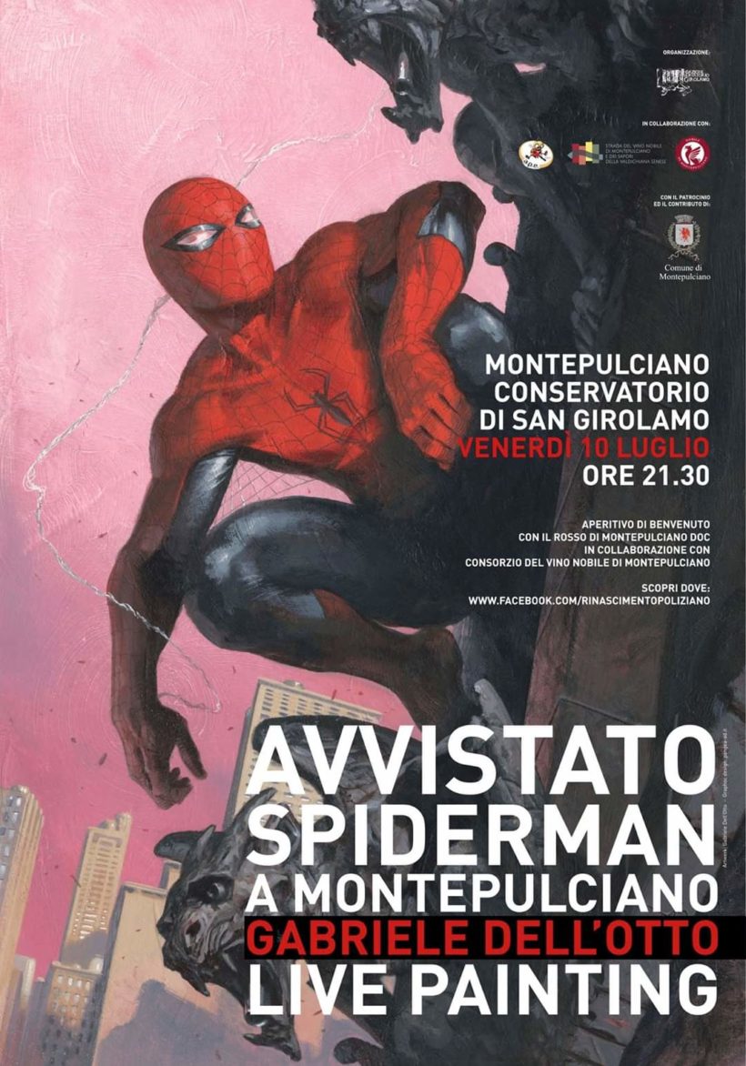 Avvistato Spiderman a Montepulciano