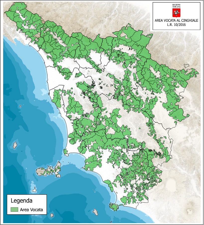 regione toscana cinghiali