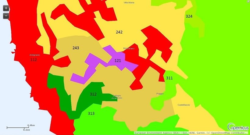 CORINE Land Cover Level 3