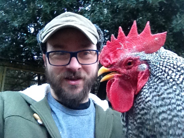 Il Giudice FIAV Federico Vinattieri con un Gallo Amrock