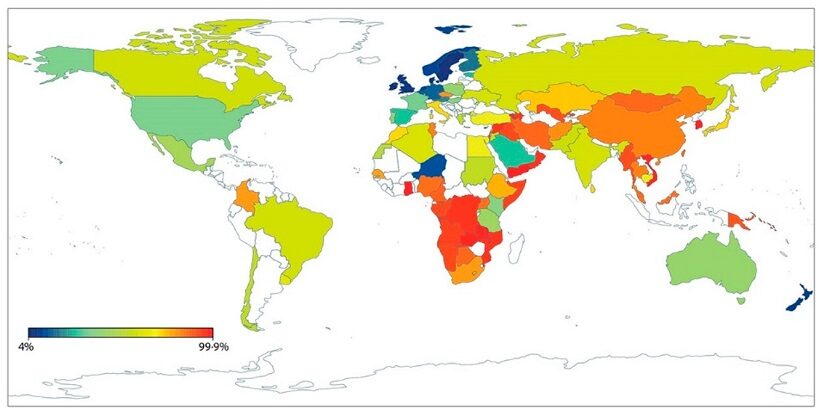 Intolleranza al lattosio Mappa