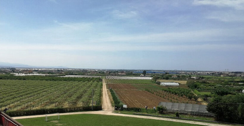 Veduta dell'azienda agraria